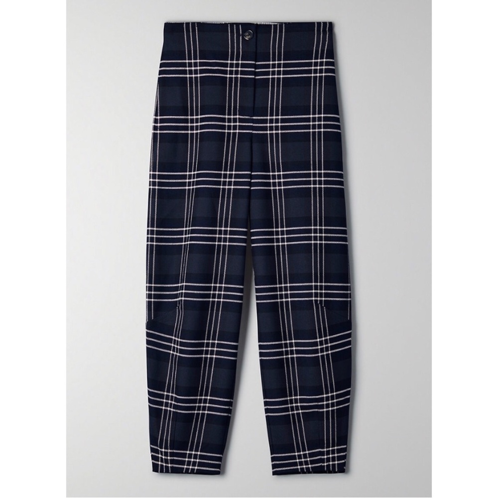 Wilfred balloon leg check ankle pant xs